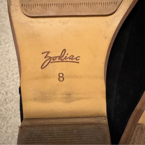 Zodiac | Quartz Black Suede Leather Heeled Slip-On Mules - Picture 5 of 6